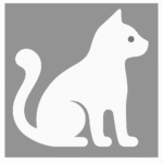 Outline of a cat sitting